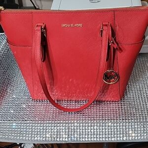 Michael Kors Vibrant Red CharlotteTote
